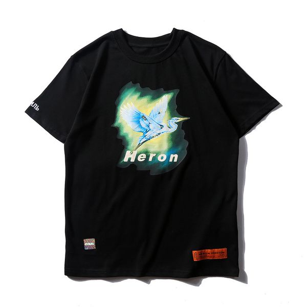 

Heron Preston Women Men Tshirts Summer Black Embroidery Designer Short Tees