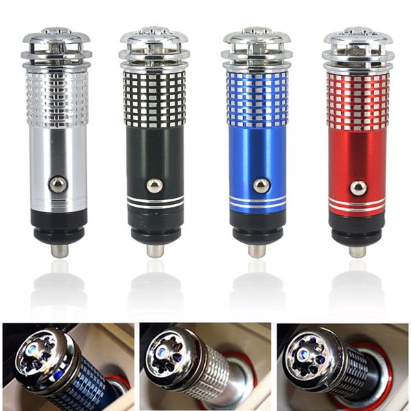 

100% new real vehicle air purifier 12v mini freshener auto car fresh air anion ionic purifier oxygen bar ozone ionizer cleaner