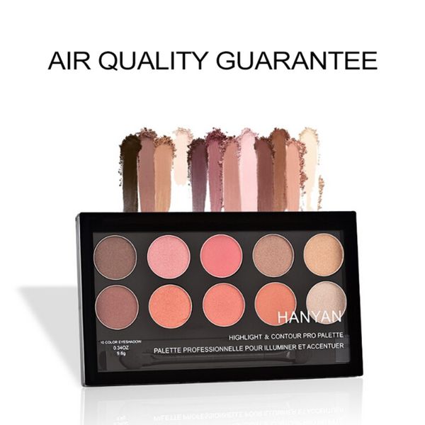 

new 10 colors matte professional eyeshadow palette pigments makeup shimmer eye shadow powder contour cosmetic set h1