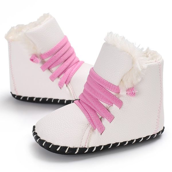 

baby autumn winter cute baby warm shoes infant anti-slip soft sole snow pu leather boots toddler crib cotton first walkers