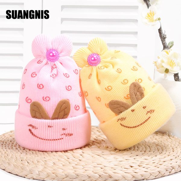 

2019 baby hat toddler girls boy winter warm beanie hat crochet caps beanie for 0-1y children's factory price