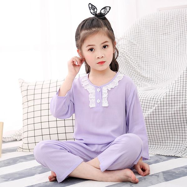 

pajama sets teen baby autumn spring 2020 long sleeve sleepwear set girl boy nightwear clothing and pants 2pcs suits clothes, Blue;red