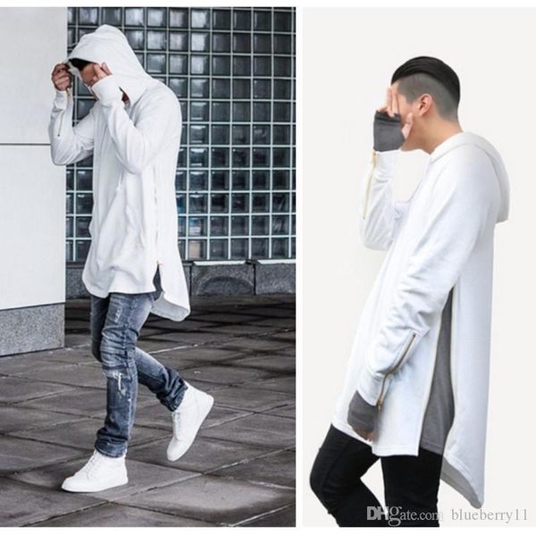 

men's hoodies & sweatshirts designer style men with zipper solid black white gray mens and hip hop clothing casual streetwear sweatshir