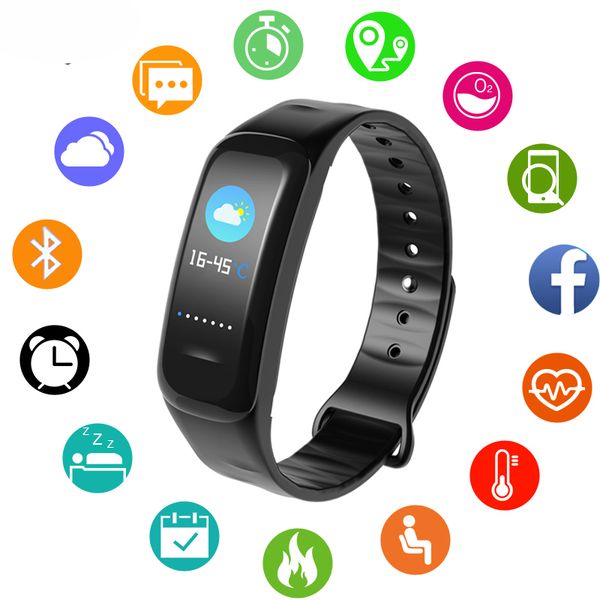 

2019 new watch women men smart bracelet sport waterproof blood oxygen pedometer smartes watchs woman, Slivery;brown