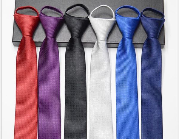 

tie 5cm pure 1200 needles lazy tie easy to pull tie, Blue;purple