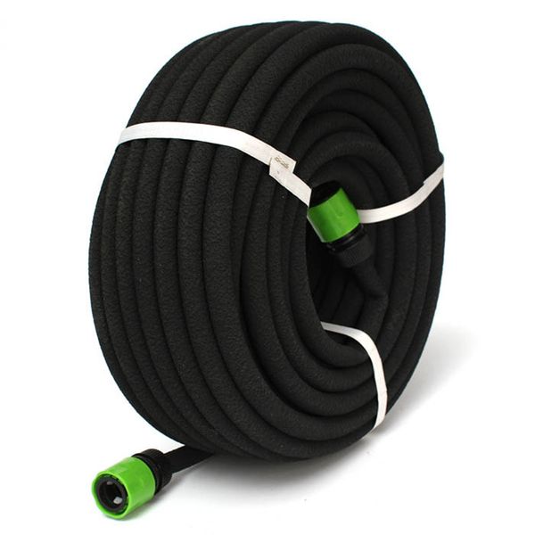 

100ft garden lawn porous soaker hose watering water pipe drip irrigation toolsoaker hose is especially good for gently watering of new plant