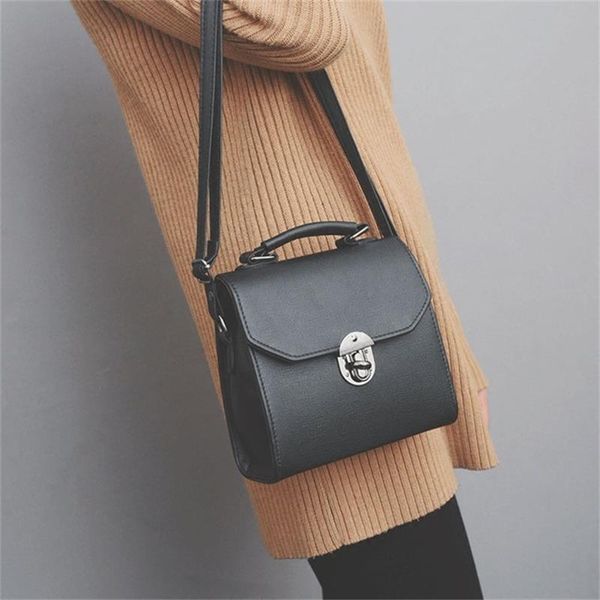 

women handbag bag shoulder bags for women vintage leather bags lock messenger ladies small crossbody bags purse bolsa feminina