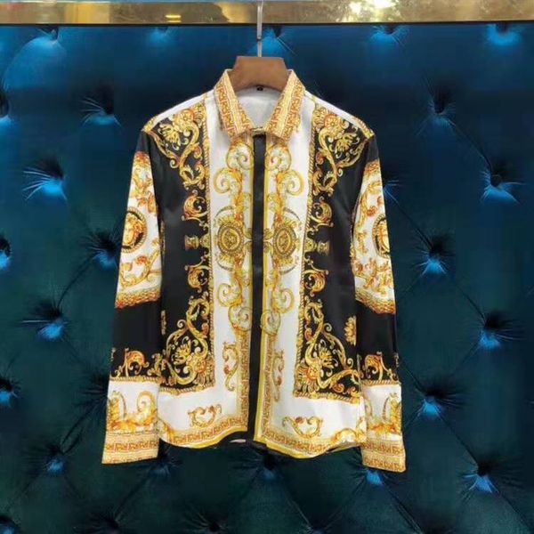 

mens versace классический модный мужской дизайнер новейшая международная рубашка высокого класса мужская одежда стильная и изысканная повсед, White;black