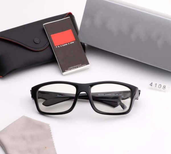 

mens glass lens designer sunglasses fashion sunglasses adumbral goggle car driving glasses uv400 style 4108 5 colors with box, White;black