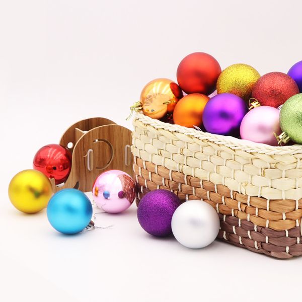 

24pcs christmas ball ornaments xmas tree decoration 30mm christmas xmas tree ball bauble hanging home party ornament decor