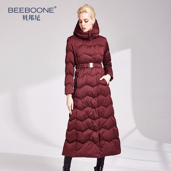 

2019 duck down coat jackets women long fashion, Black