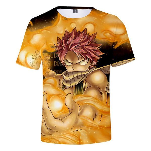 

новейшая мода мужчины / женщина свободный хвост феи забавный 3d-принт футболка повседневная с коротким рукавом забавные футболки топы футбол, White;black