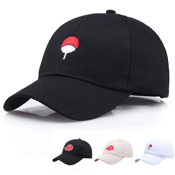 

классический для наруто учиха итачи саске косплей шляпы шаринган вышивка холст бейсболки путешествий улица вс hat регулируемый, White