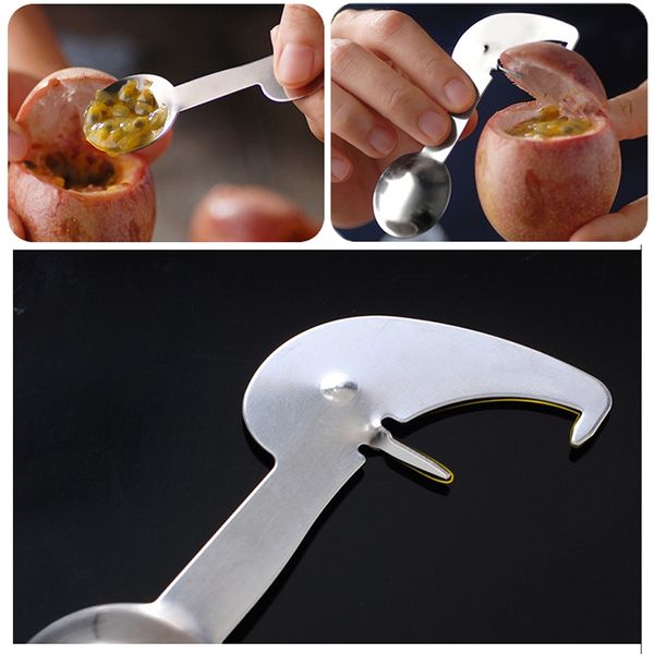 

spoon kitchen cutting splitters tool gadgets kitchen opener stainless steel egg fruit opening knife digging fruit spoon fruit vegetable to