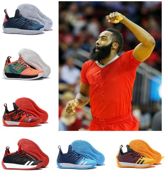 

джеймс харден vol.2 баскетбол обувь mens mvp обучение белый черный серебряный красный кроссовки спорта кроссовки дизайнер обуви eu40-46, Black