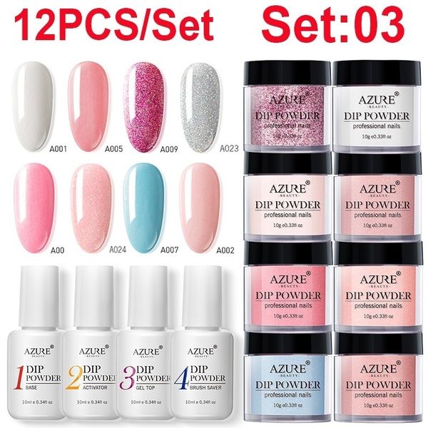 

beauty 12pcs/lot shiny dipping powder nail art decorations base coat nail art brush saver powder glitter, Silver;gold