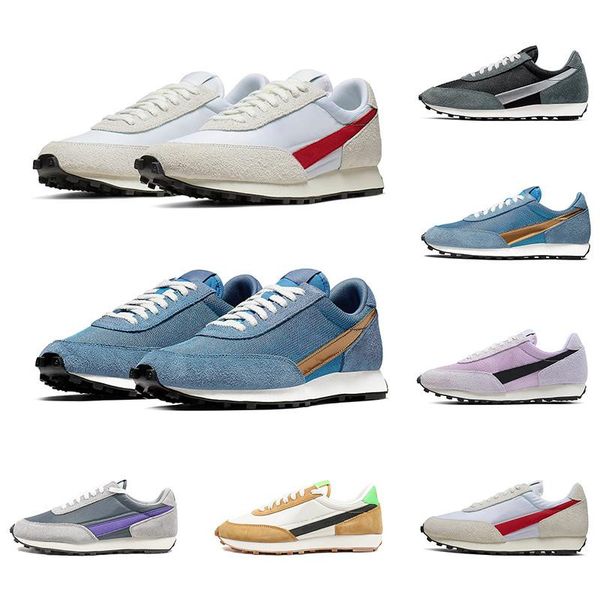 

Вафля Daybreak SP платформа Повседневная обувь мужчины женщины кроссовки Белый университет красный металлик золото синий мужской тренер спортивный размер 5.5-11