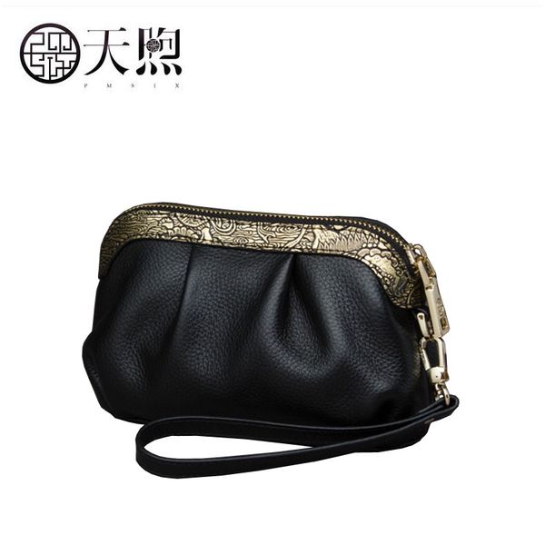 

pmsix 2020 new layer leather clutch bag fashion mini crossbody bag