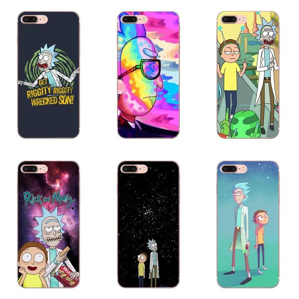 

custom for huawei honor mate 7 7a 8 9 10 20 v8 v9 v10 v30 p40 g lite play mini pro p smart printing drawing tpu rick and morty fashion