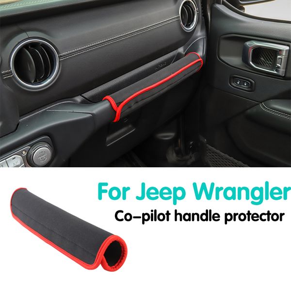 

co-pilot handle protector,non-slip non-slip armrest cover for jeep wrangler jl auto internal accessories