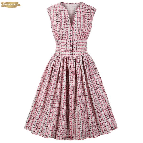 

women summer dress floral print v neck sleeveless pin vestidos button fly evening party rockabilly vintage designer clothes, Black;gray