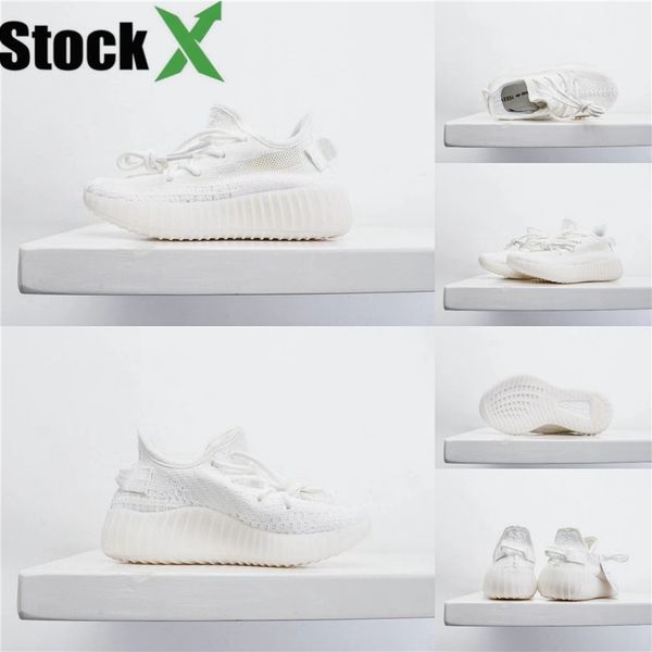 

kanye west alien designer kids running shoes boy girl bold black and stark white citrin 3m outdoor sports sneakers#646