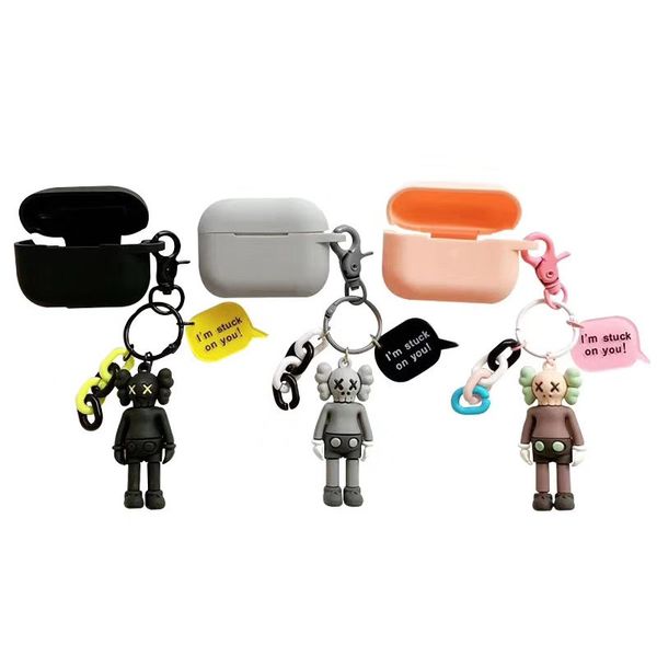 

3 colors, special model buckle for airpods cases protective cover hook clasp keychain anti lost fashion earphone case protector