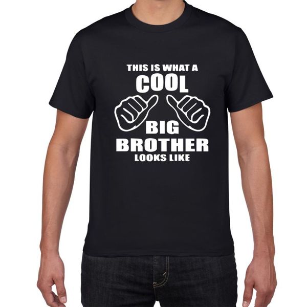 

this is what a cool big brother looks like youth's funny t-shirt men 100%cotton novelty harajuku streetwear tee men clothes, White;black
