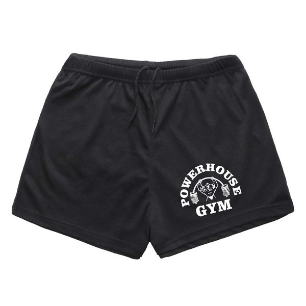 

power house gym shorts mens athletic fitness short pants summer male solid color shorts sport boardshorts, White;black