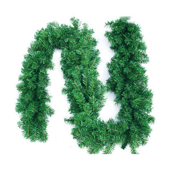 

christmas tree decorations pvc simulation christmas rattan portable wreath decoration festive party supplies 2.7m