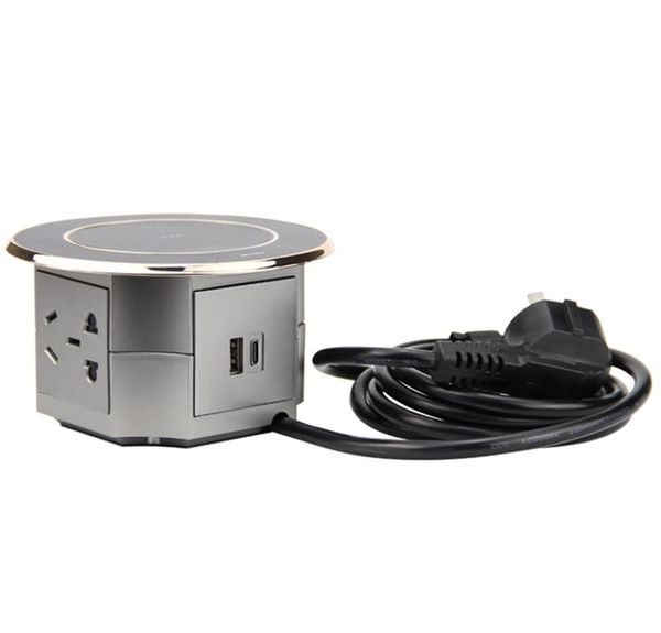 

portable deskremovable bluetooth usb multi-function international travel socket for wireless charging.