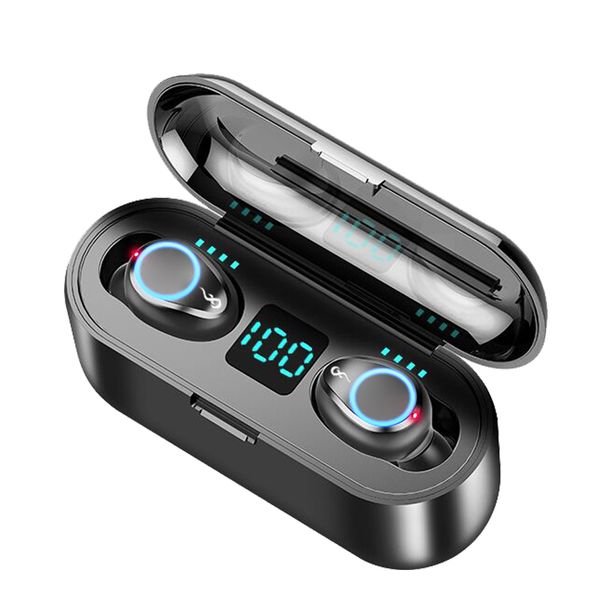 

tws mini bass bluetooth earphones wireless headphones stereo headset wireless earbuds with mic 2000 mah charging case