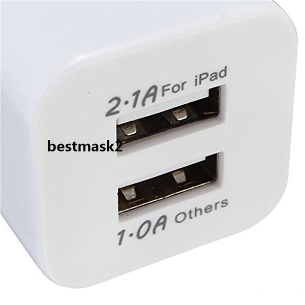 

cell phones chargers 5v 2.1/1a double us ac travel usb wall charger for samsung galaxy htc