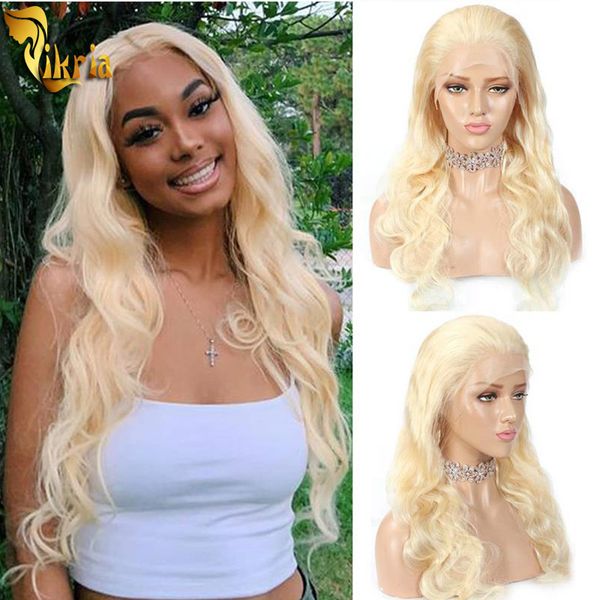 

body wave 613 blonde transparent full lace human hair wigs lace front wig remy hair with baby hair for women brazilian peruvian indian, Black;brown