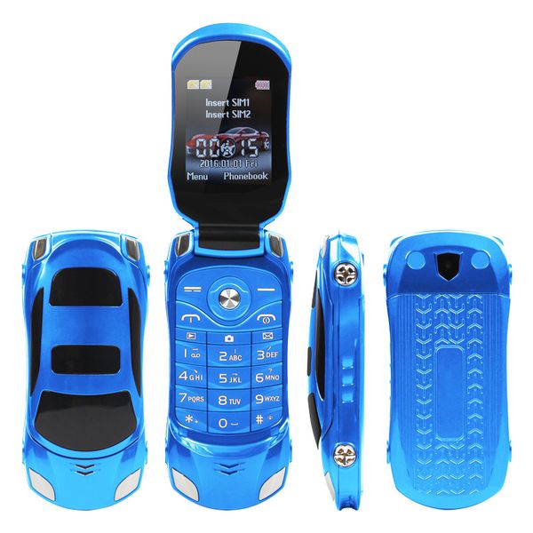 

newmind f15 дешевые формы автомобиля сотовый телефон 1,77 дюйма dual sim quad диапазона gsm 1500mah 7colors дополнительный мобильный телефон