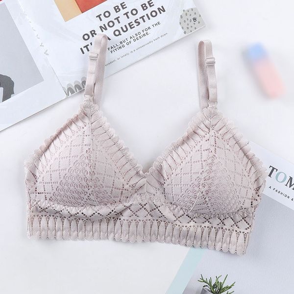 

lace sling bra french style bralette beautify back removable chest pad underwireless underwear camisole, Red;black