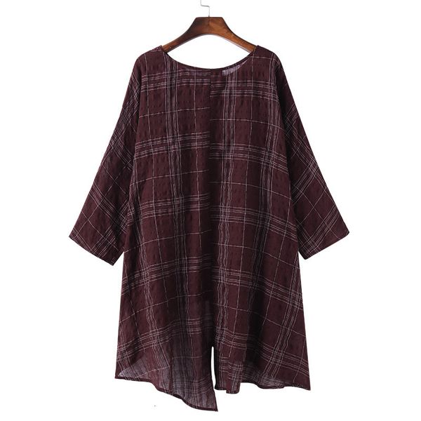 

women clothing women blouse women linen blouse asymmetrical 2019 summer long sleeve plaid shirt casual blusas feminina plus size 5xl, White