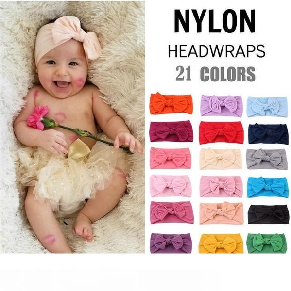 

baby headband ribbon handmade diy toddler infant kids hair accessories girl newborn bows bowknot bandage turban tiara, Silver