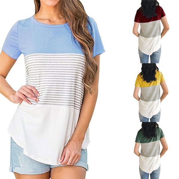 

2019 Brand New Women Pregnancy Clothes Maternity Clothing T shirt Breastfeeding Tee Nursing Tops Striped Short Sleeve T-shirt