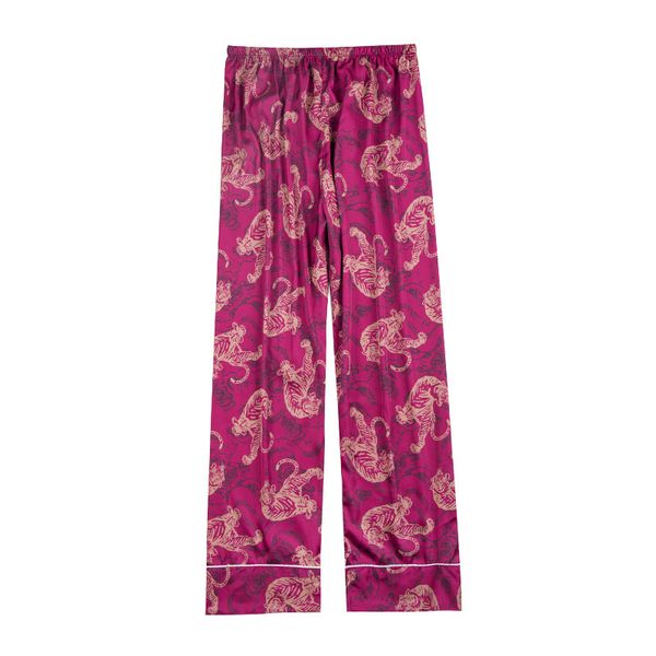 

mens sleep pants bottoms sleepwear satin simulation silk pajamas man pants nightwear pajamas homewear trousers, Black;brown