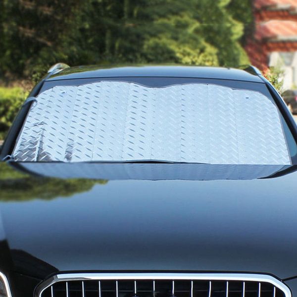 

1pc car sunshade cover foldable windshield laser film visor cover front rear block window sunshade