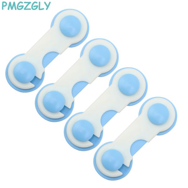 

4pc baby safety cabinet lock gates doorways door drawers wardrobe todder kids baby safety plastic straps lock child care