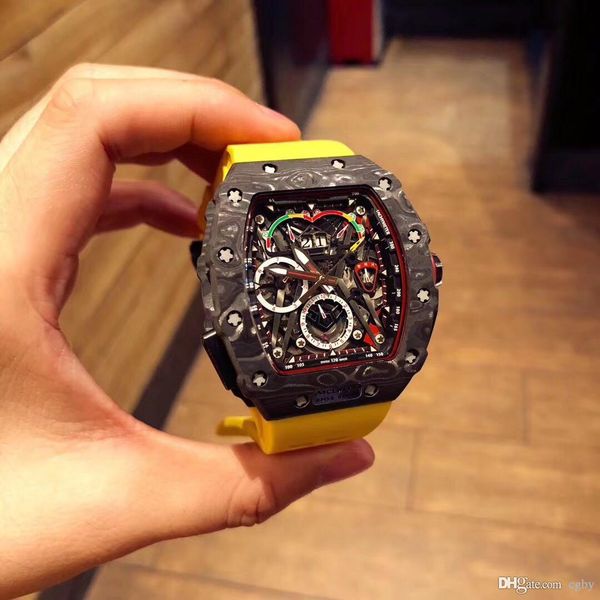 

Men 039 3a high grade watch rm 50 03 model the material i made from ntpt carbon fiber multi function automatic machine movement