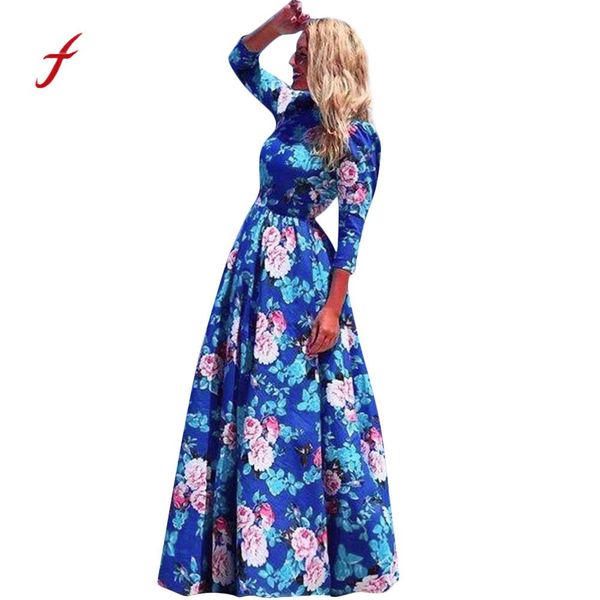 

платье boho повседневная повседневная с круглым вырезом для женщин с цветочным принтом graceful party beach holiday dress 2019 новое поступл, Black;gray