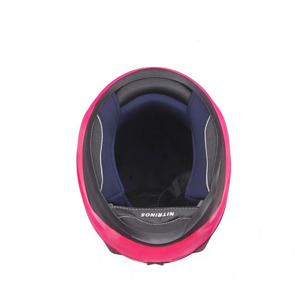 Casco moto NITRINOS integrale con orecchie di gatto colore rosa Personality Cat Casco Moda Casco moto taglia M L XL XXL271I