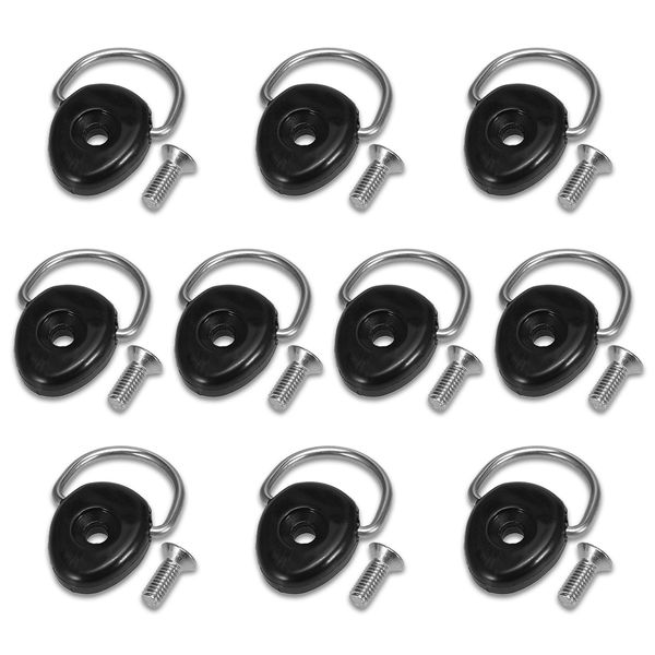 

10pcs kayak d rings with screw kit deck loop mounting tie down kit canoe boat fishing rigging hardware boat accessories marine