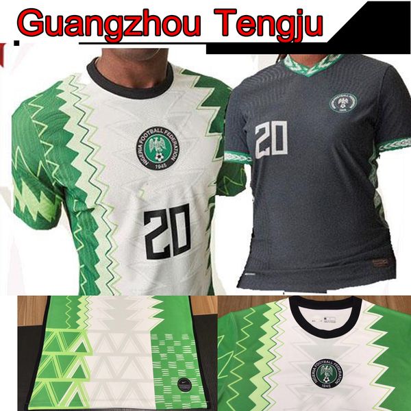 

мужчины + дети 2020 нигерия главной away футбол джерси 20 21 майо де ножной нигерия okechukwu okocha musa микель ahmed iheanacho футбол руба, Black