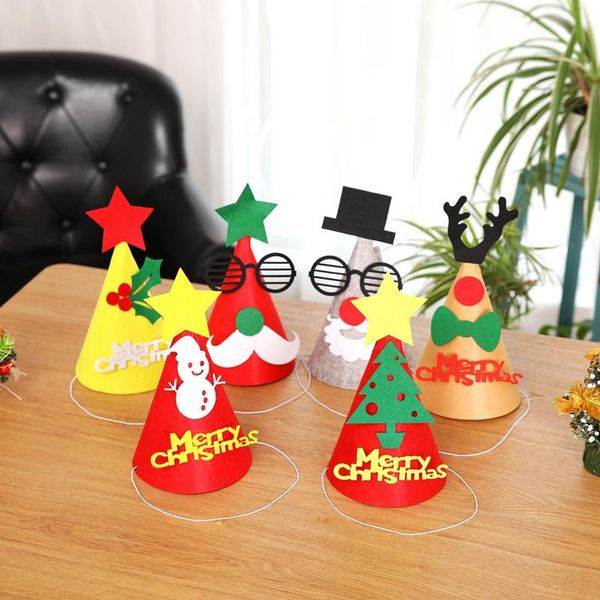

christmas ornaments decoration diy christmas men hats santa hats children cap for party props fast shipping