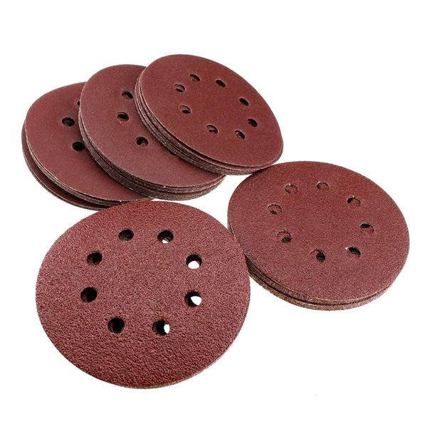 

50x 150mm sanding discs 40 60 80 100 120 grit sander sandpaper