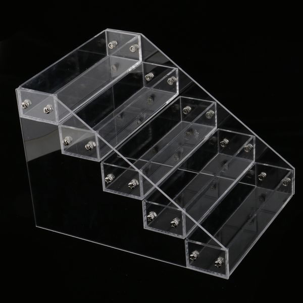

new 5 tiers cosmetics jewelry nail polish acrylic organizer rack display holder